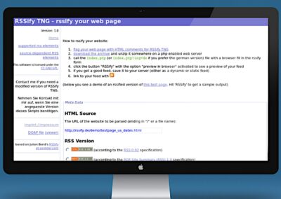 RSSify TNG AJAX App