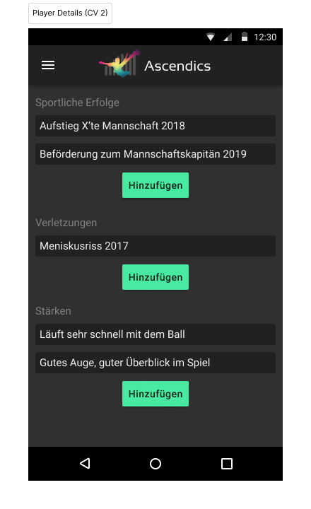 Player Details CV 2