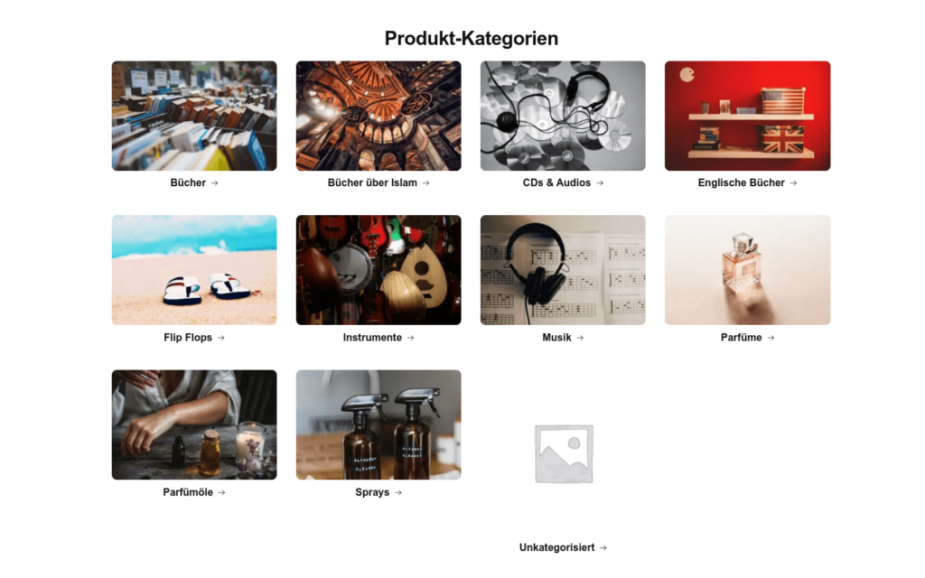Category overview