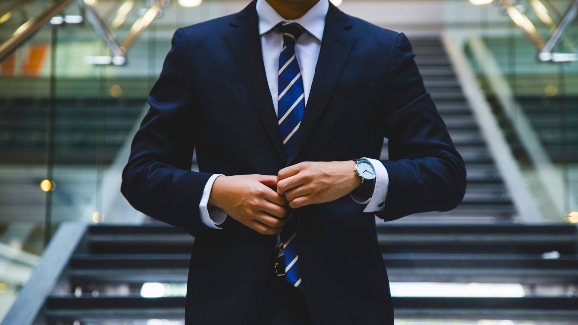 Business man in a suit