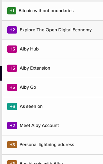 headings getalby