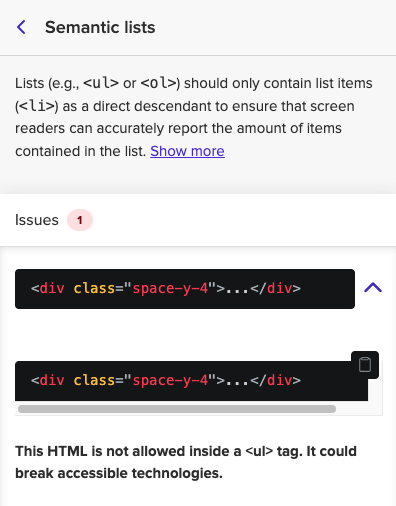 invalid markup